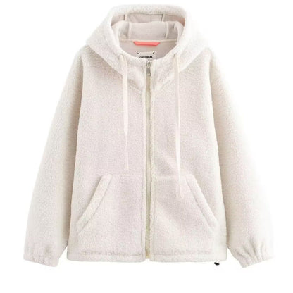 Damen Fleecejacke Hochkragen Kuschelig Grün Norvielle - Norvielle