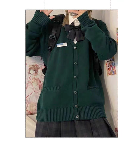 Damen Strickjacke Klassischer Kragen Dekoratives Schleifen-Design