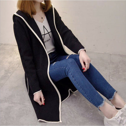 Damen Strickjacke Lang Norvielle Mit Taschen