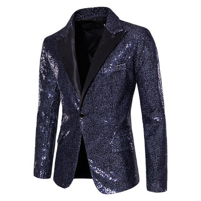 Herren Blazer Pailletten schimmernd Norvielle