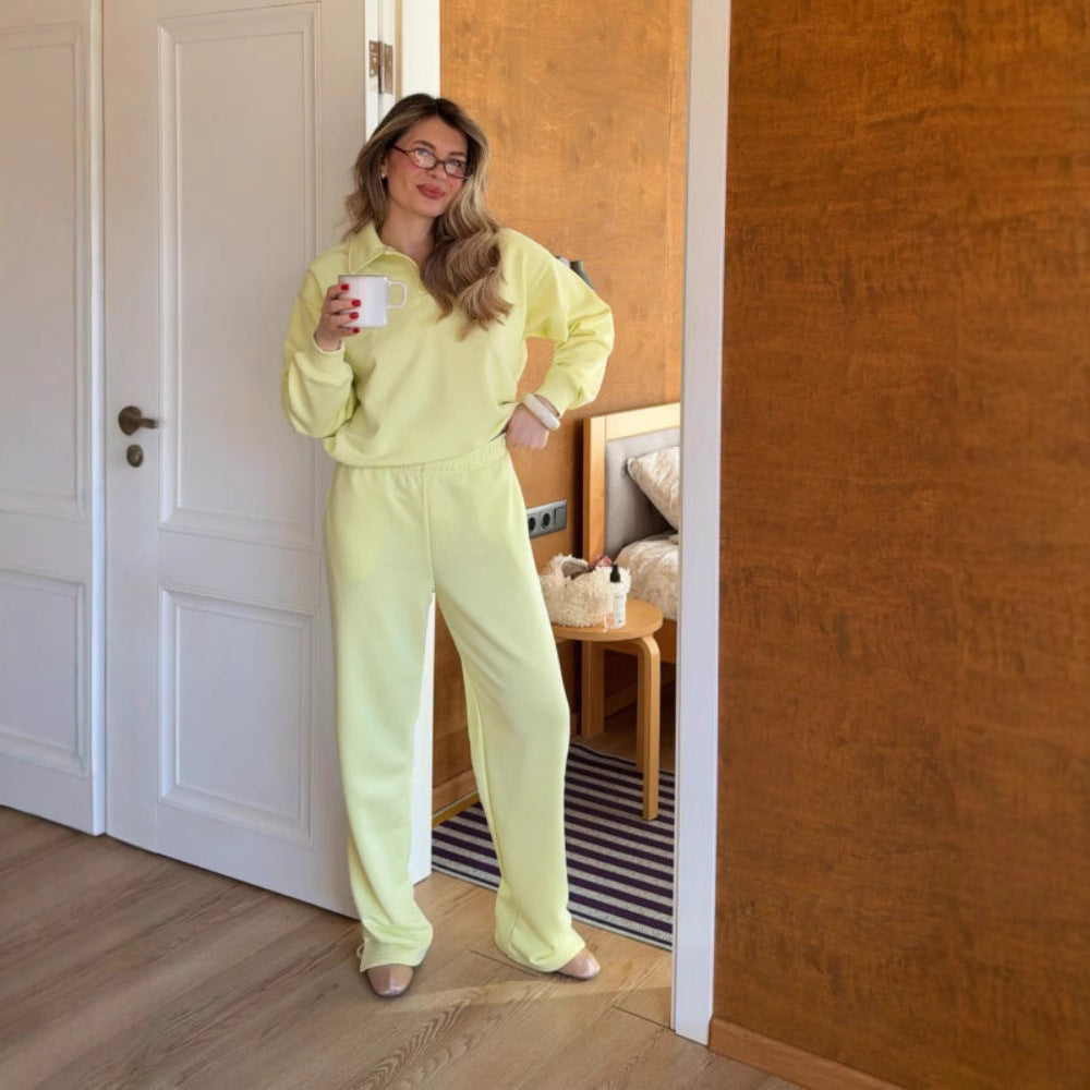 Damen Sportanzug mit Polooberteil und Sweatpants Norvielle