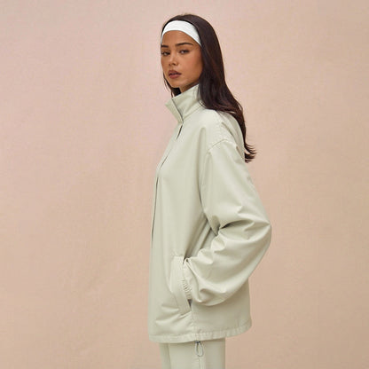 Damen Sportjacke elastische Ärmelbündchen Weite Hose Norvielle