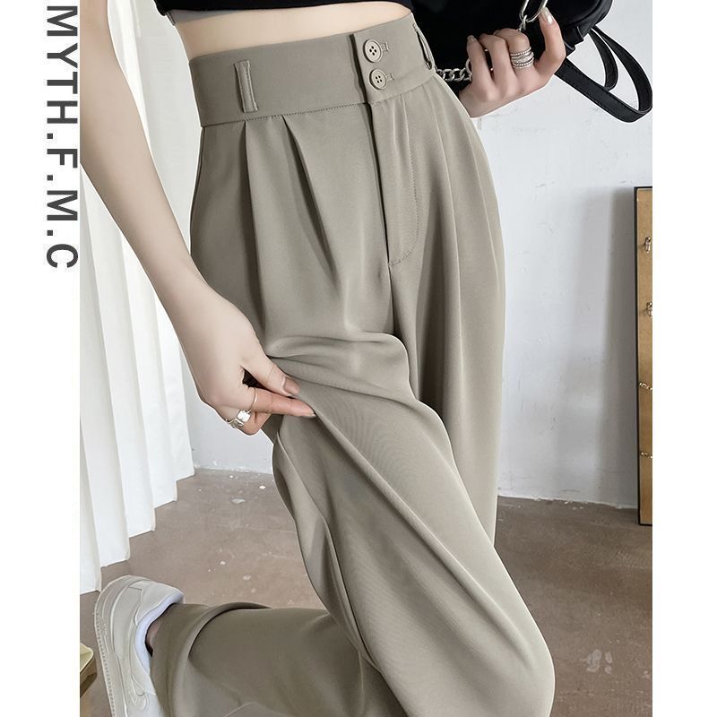 Damen Klassische Taillenhose Elegant Faltenwurf Norvielle - Norvielle