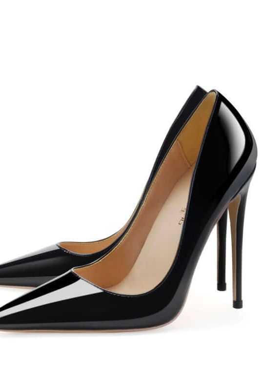 Norvielle Damen Stiletto High Heel Schuhe Spitze 12cm - Norvielle