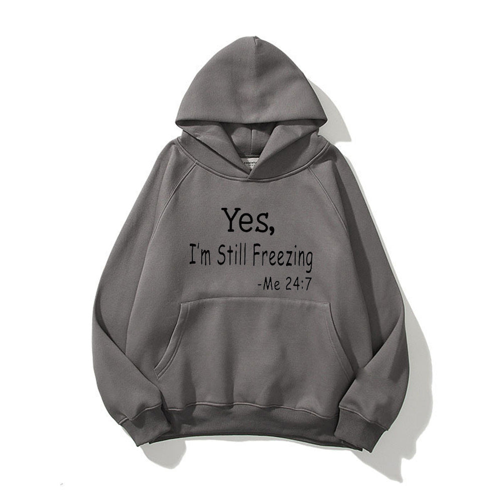 Damen Kapuzenpullover Bequem Motivierender Spruch Norvielle