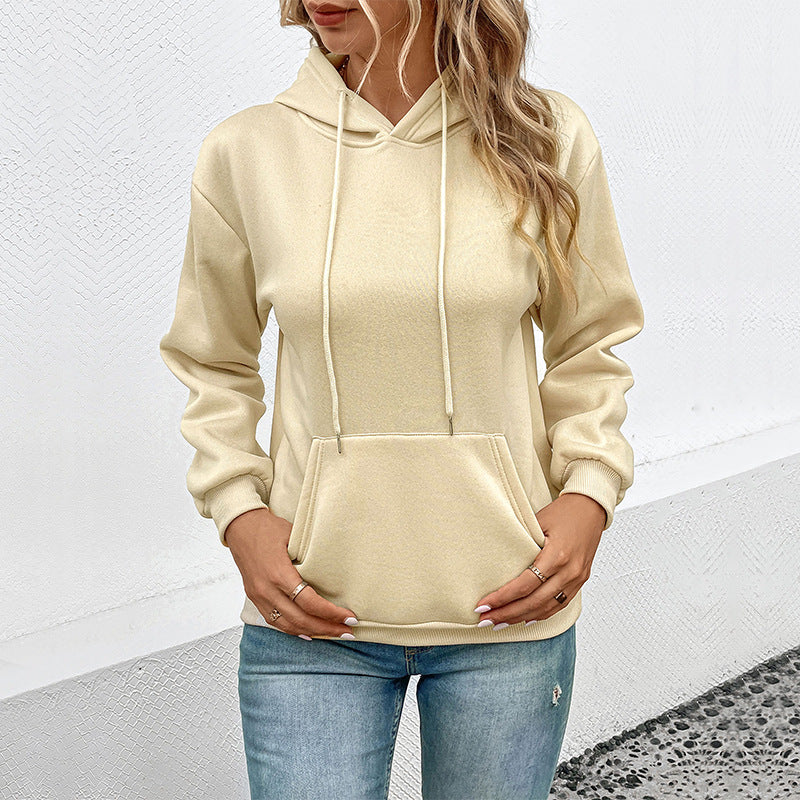Damen Kapuzenpullover mit Tasche und Kordelzug Norvielle