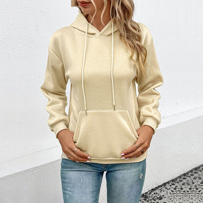 Damen Kapuzenpullover mit Tasche und Kordelzug Norvielle