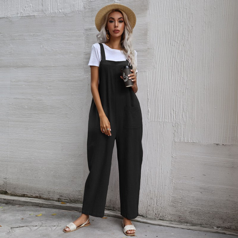 Damen Latzhose Bequem Mit Taschen Norvielle