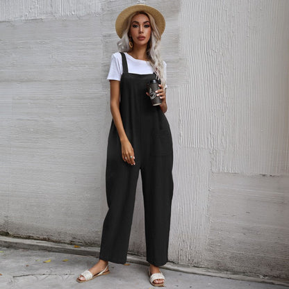 Damen Latzhose Bequem Mit Taschen Norvielle