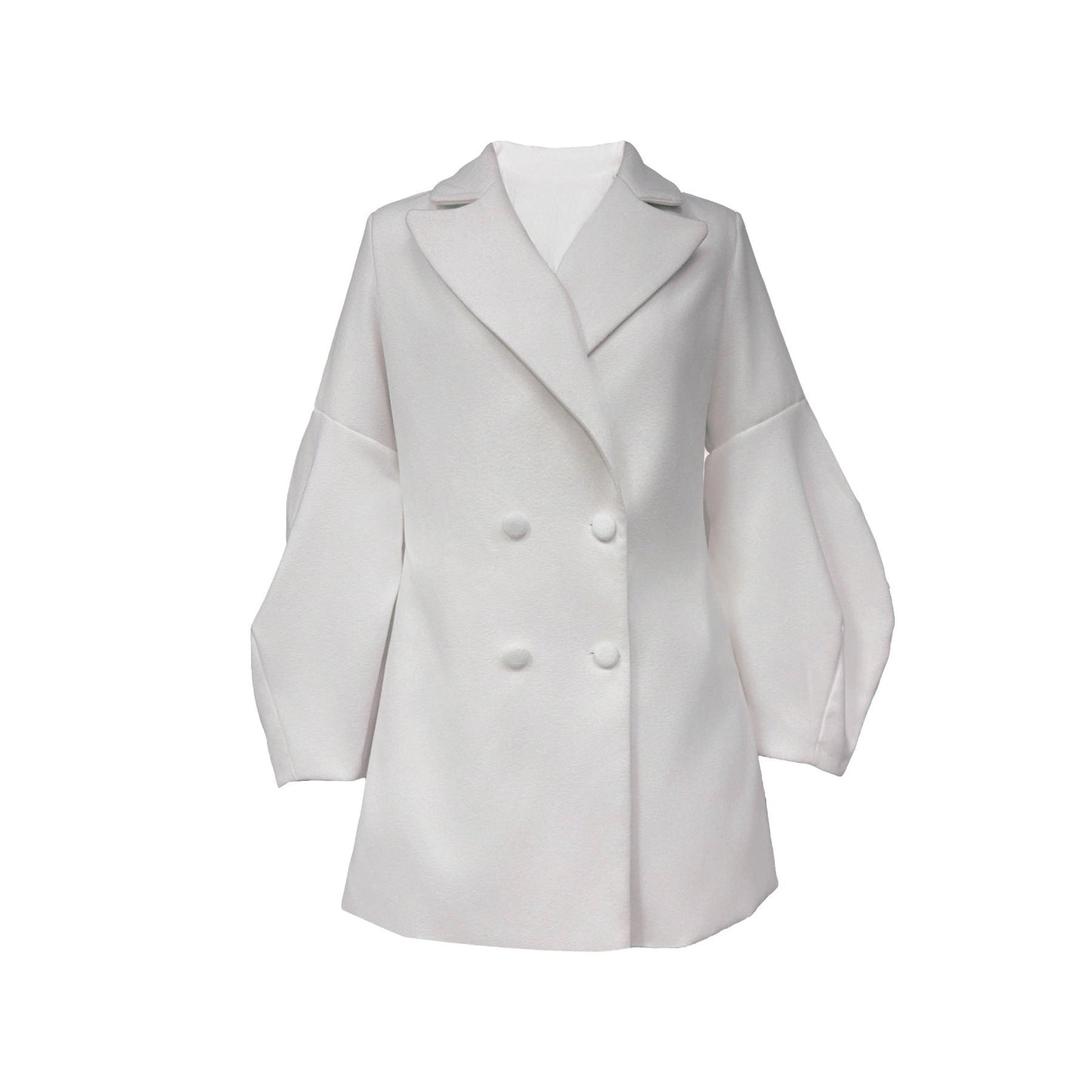 Damen Blazer-Kleid Doppelreihig Voluminöse Ärmel Norvielle