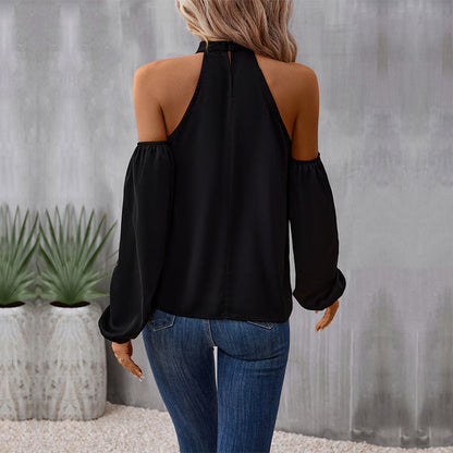 Damen Off-Shoulder-Oberteil Raffungen Norvielle