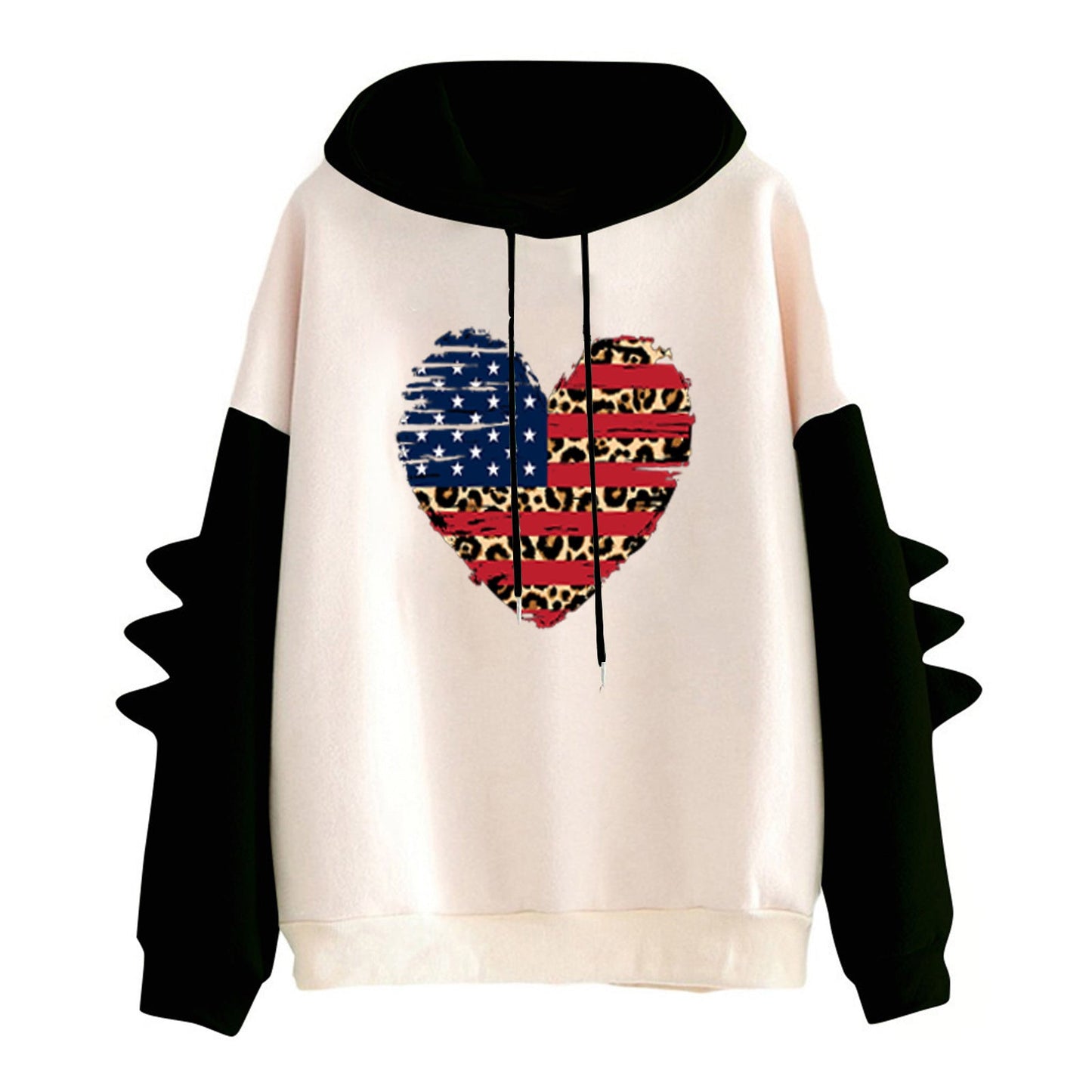 Damen Hoodie Herzdesign Trendig Norvielle
