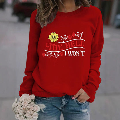 Damen Sweatshirt Verspielt Motiv Bequem Norvielle - Norvielle