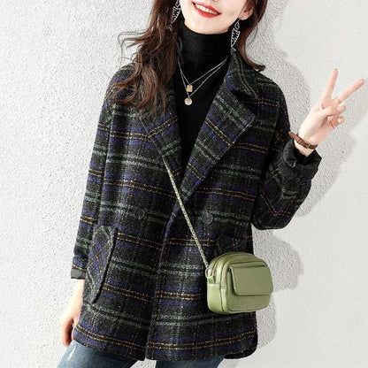 Damen Karojacke Oversized Norvielle