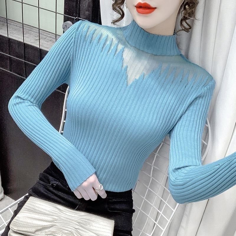 Damen Pullover Transparente Akzente Norvielle