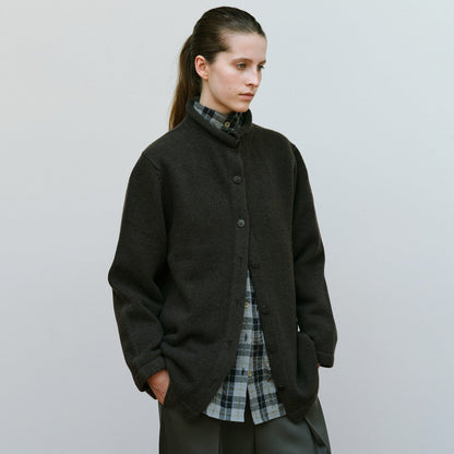 Damen Wolljacke Stehkragen Norvielle