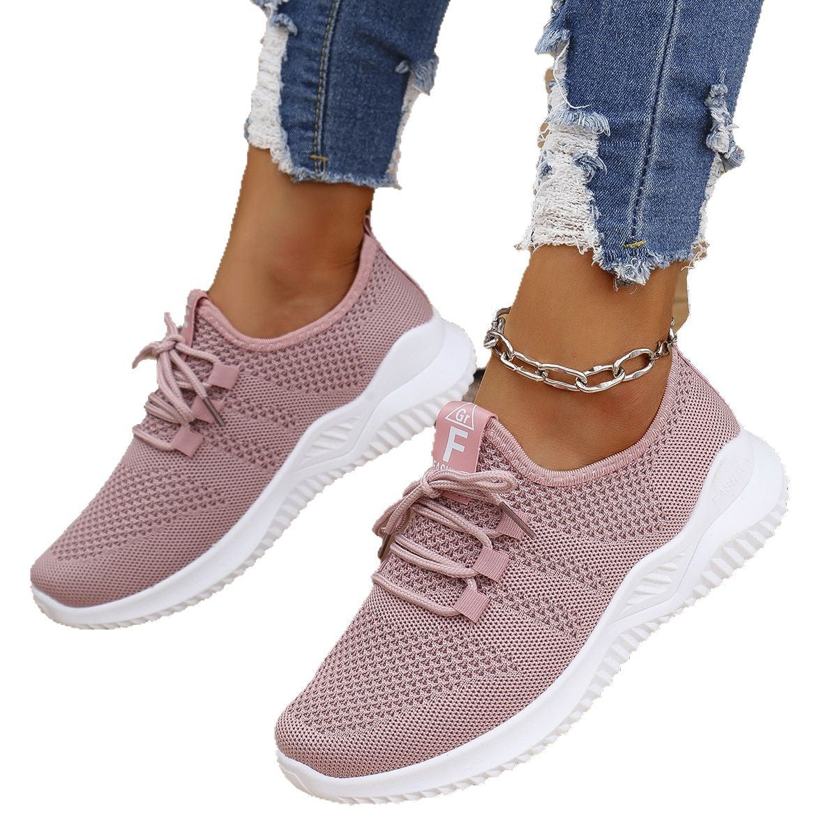 Damen Sneaker Atmungsaktives Mesh Modernes Design