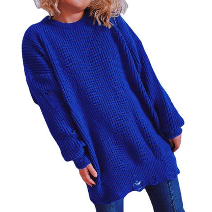 Damen Oversized Pullover Strickdesign Norvielle