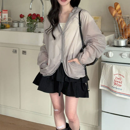 Damen Übergangsjacke Transparent Norvielle