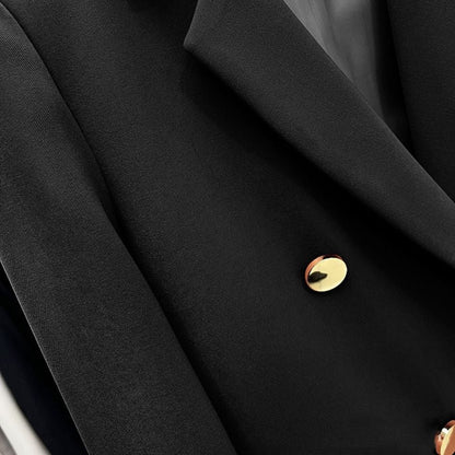Damen Blazer Doppelter Knopfleiste Modern