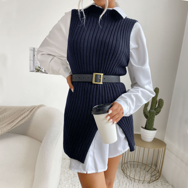Damen Strickkleid Tailliert Modern Norvielle
