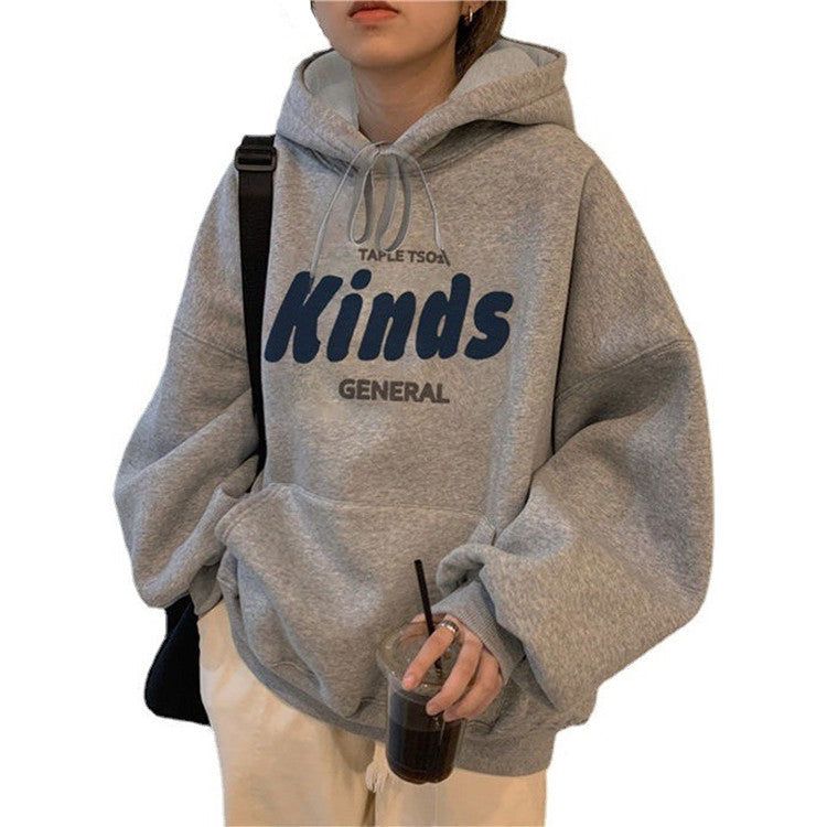 Damen Kapuzenpullover Lässiger Schnitt Moderner Schriftzug Norvielle
