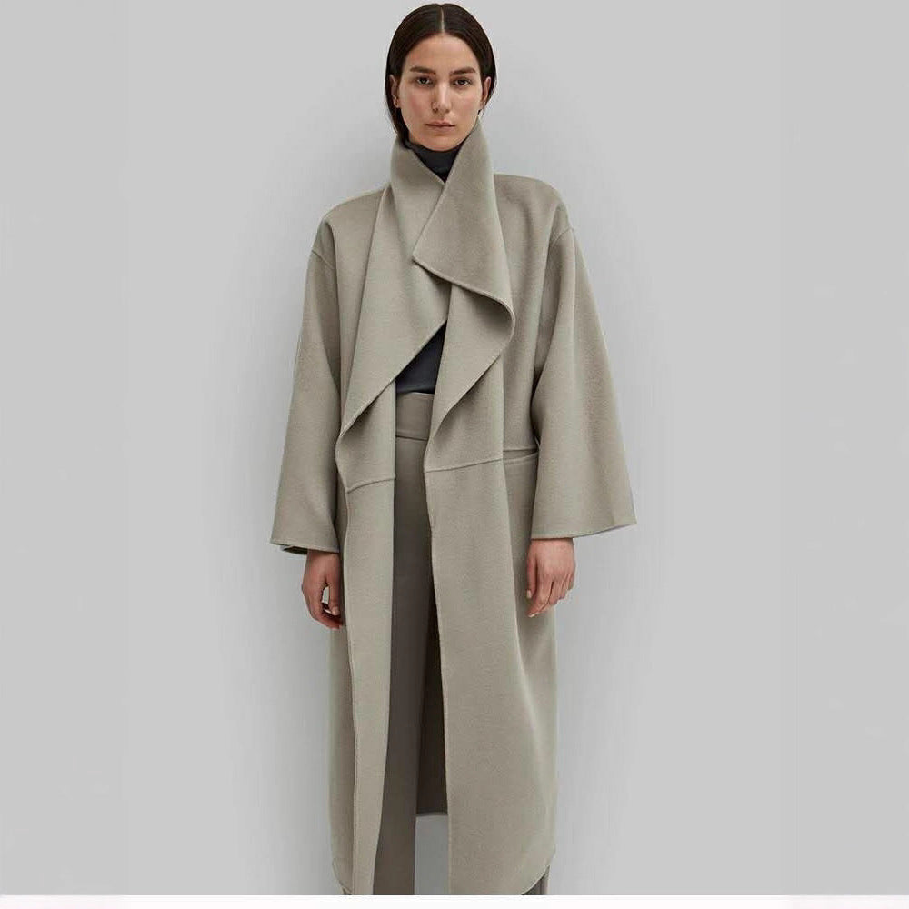 Damen Oversize-Mantel Offener Vorderteil Norvielle