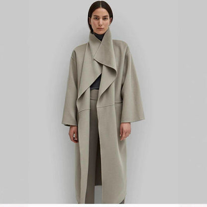 Damen Oversize-Mantel Offener Vorderteil Norvielle