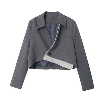 Damen Cropped Blazer Jacke Norvielle Stilvoll