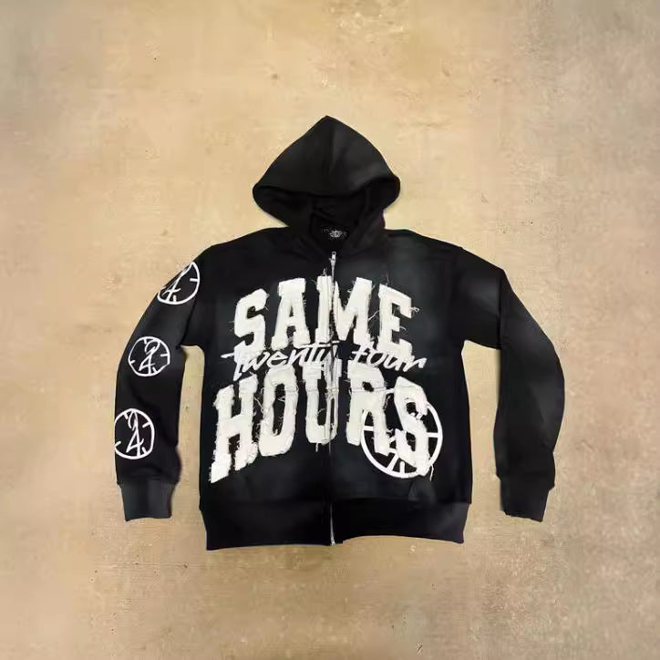 Damen Kapuzenpullover Bequem Auffälliger Schriftzug Norvielle