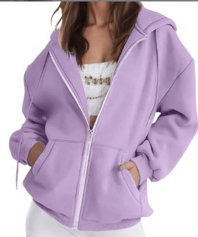 Damen Oversized Kapuzenjacke mit Taschen Norvielle