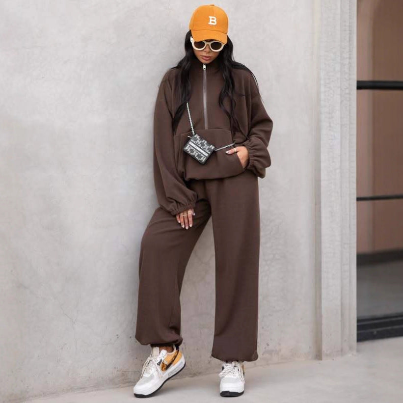 Damen Pullover Weite Ärmel Jogginghose Norvielle Bequem