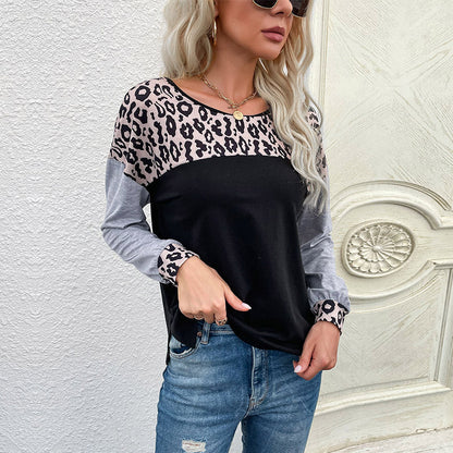 Damen Oberteil Animalprint Modern