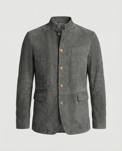 Herren Lederjacke Wildleder Modern