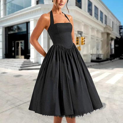 Damen Abendkleid Schulterfrei Voluminöser Rock Norvielle - Norvielle