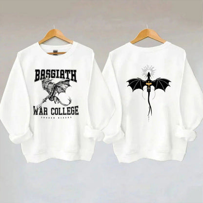 Damen Sweatshirt Drachenmotiv College-Design Norvielle