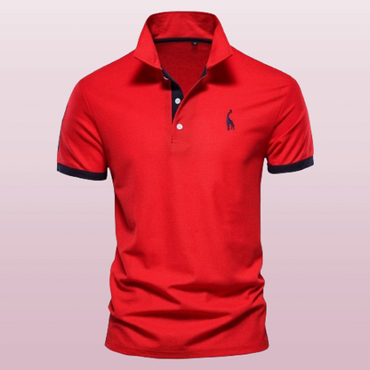 Norvielle Herren Polo-Shirt Baumwolle Weiß