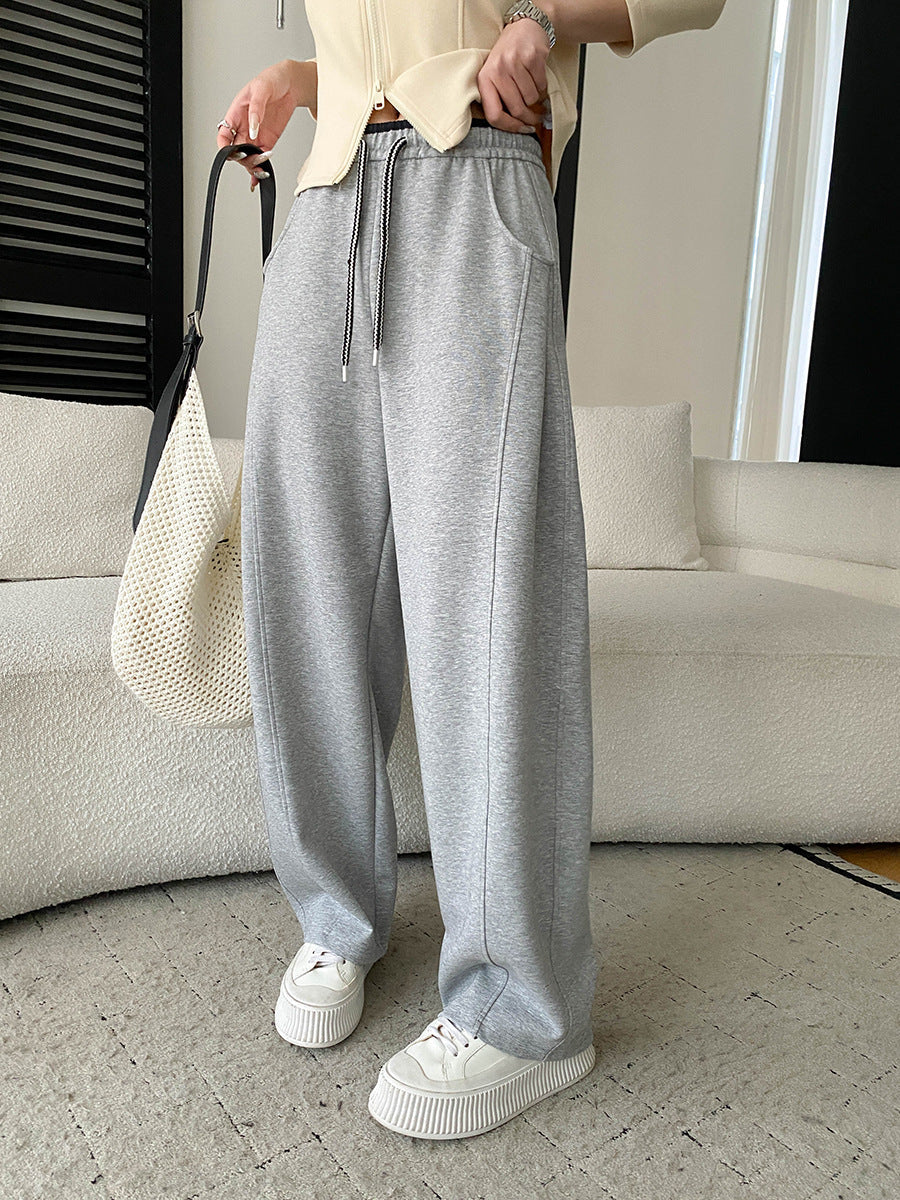 Damen Sweatpants Hochwandig Weit Bein Norvielle