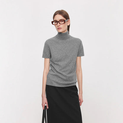 Damen T-Shirt Stehkragen Bequem Norvielle