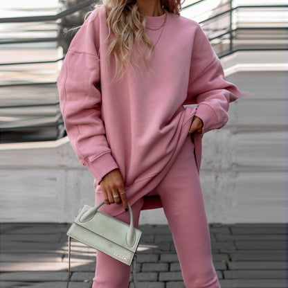 Damen Sweatshirt Überschnittene Schultern Weich Norvielle