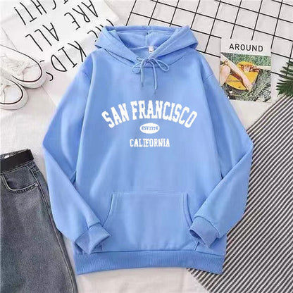 Damen Kapuzenpullover Lässiger Druck Bequem Grün