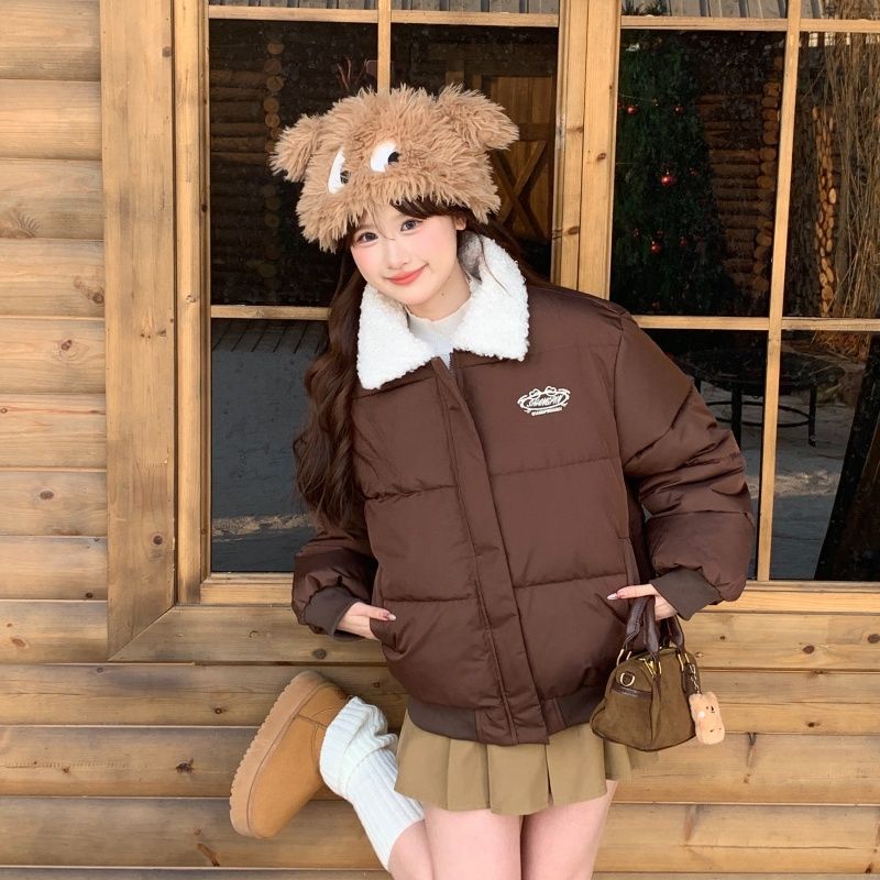 Damen Winterjacke Gepolstert Kuscheliger Kragen