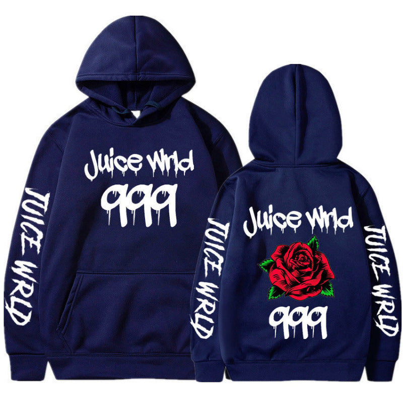 Damen Kapuzenpullover mit Rosenmotiv und Grafikdesign