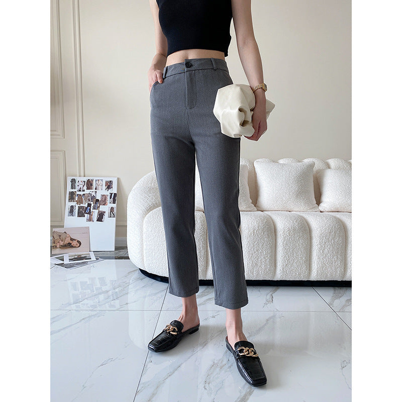 Damen Crop- Hochkragen Rippstruktur Beige