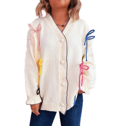 Damen Strickjacke Oversized Bunt Norvielle