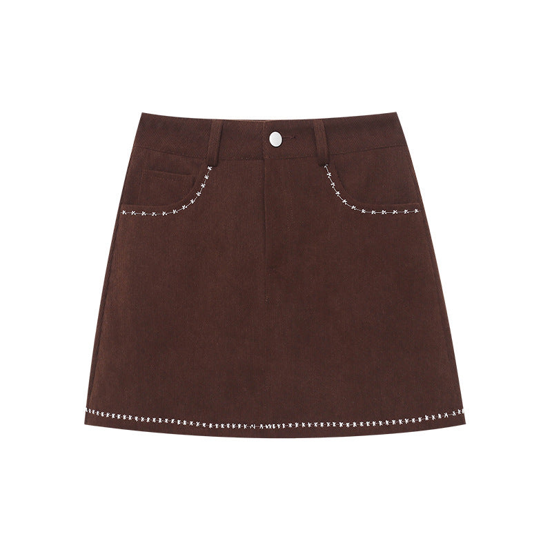 Damen Hemdbluse Lässig Knopfleiste Gestickt Blume