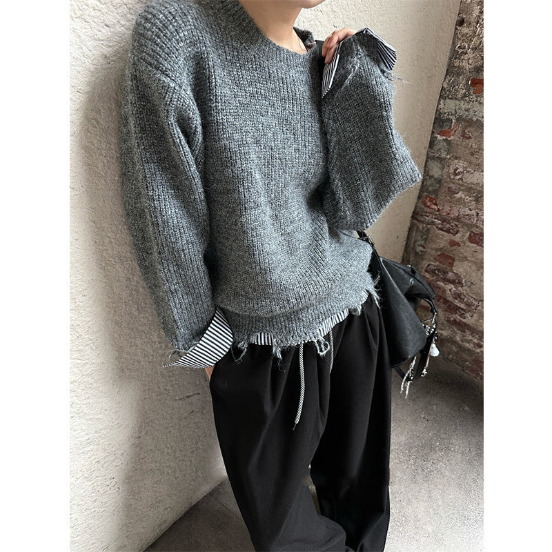 Damen Pullover Lässig Fransen-Design Komfortabel Norvielle - Norvielle