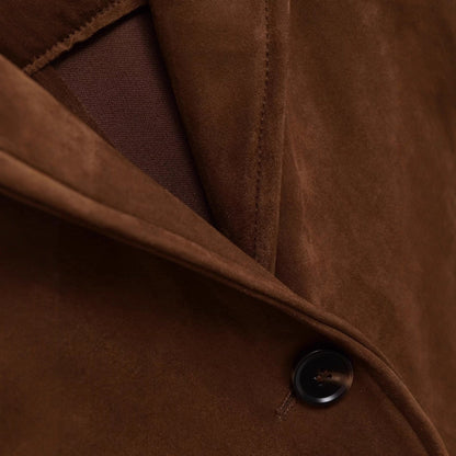 Damen Suede Blazerjacke mit Taschen Norvielle