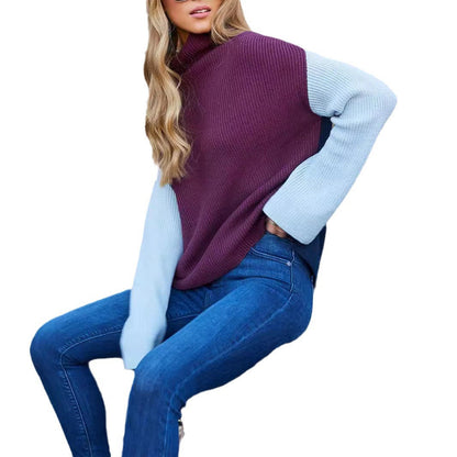 Damen Rollkragenpullover Rippdesign Elegantes Norvielle