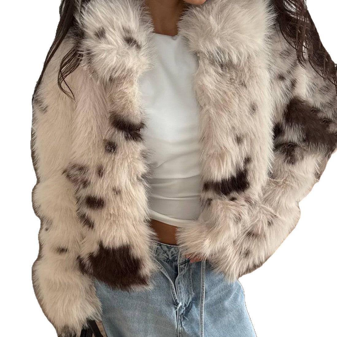 Damen Oversized Kunstfelljacke Norvielle